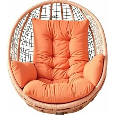 Imagem de Almofada para cadeira suspensa tipo ovo, para uso interno e externo, ideal para cestos suspensos e redes de balanço, com apoio de braço (OnlyCushion)