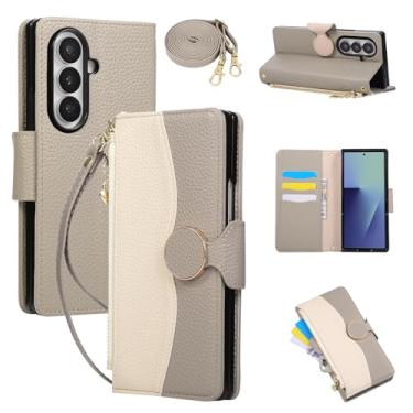 Imagem de Asuwish Capa de telefone para Samsung Galaxy Z Fold 5 PJLZWLLK EUA cinza