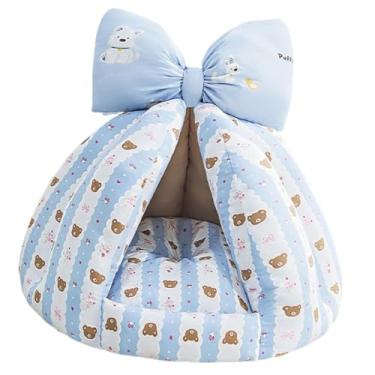 Imagem de Generic Casinha para Hamster, para Dormir, Acessórios para Gaiola, Esconderijo, Cama para Pequenos Animais, Ideal para Chinchilas, Hamsters, Azul 40x27cm