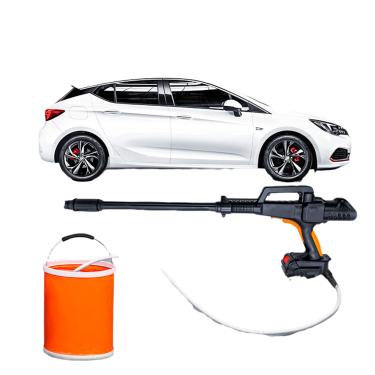 Imagem de Máquina de lavar carro sem fio, pistola de água portátil de alta pressão para lavagem de carro, fonte de alimentação de bateria de lítio, máquina de lavar carro que pode ser recarregada, adequada para