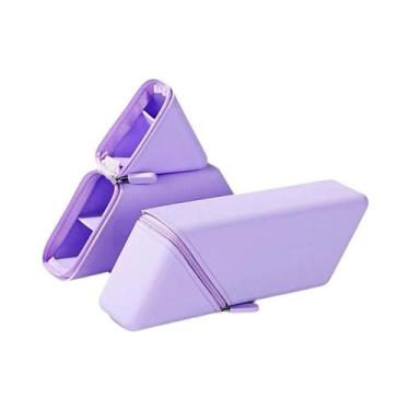 Imagem de Estojo De Lápis Criativo De Grande Capacidade Em Silicone, Suporte Par