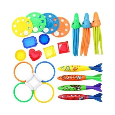 Imagem de Conjunto De Brinquedos De Mergulho Para Piscina Infantil: Peixe Torped