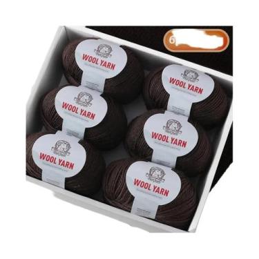 Imagem de Fio De Lã De Alpaca Médio-Fino 300g 90% Lã 10% Poliéster Para Tricô De