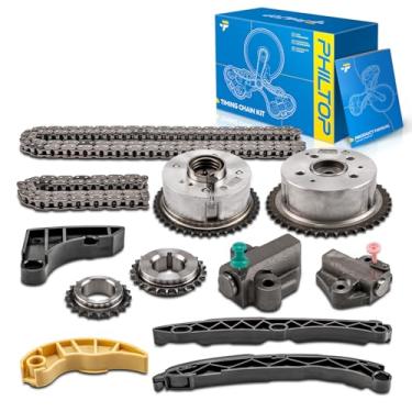 Imagem de PHILTOP Kit de corrente de distribuição do motor compatível com Hyundai Sonata 2011-2014, Kia Optima 2011-2015 substitui #24321-2G111