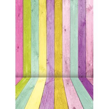 Imagem de XCKALI Fundo colorido para fotografia de madeira, textura de madeira rústica colorida, cenário de Páscoa, decoração de festa, adereços para fotos (1,5 x 2,1 m)