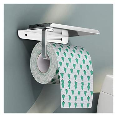 Imagem de Suporte de rolo de papel higiênico para cozinha suporte de rolo de papel higiênico prateleira com bandeja acessórios de banheiro (cor: B, tamanho: 17 cm) (B 17 cm)