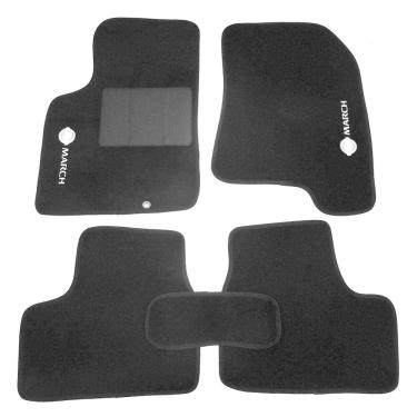 Imagem de Jogo De Tapete Automotivo March Carpete Base Pinada