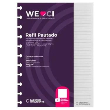 Imagem de Refil Caderno Inteligente Pautado Grande 90g Com 50 Folhas