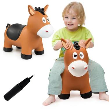 Imagem de Bouncy Horse VangeBow para crianças de 3 anos ou mais com bomba infláv