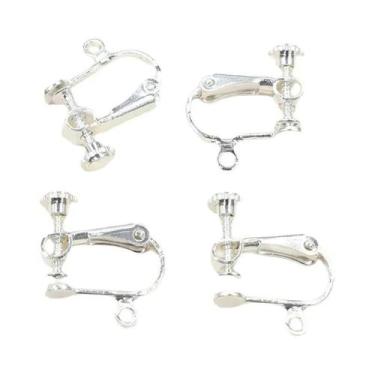 Imagem de Base De Latão Para Brincos De Pressão Com Rosca 15x13mm, 10 Peças, Par