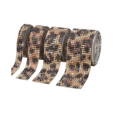 Imagem de Fita Adesiva De Strass Com Cristais E Diamantes, 1 Jarda, Para Artesan