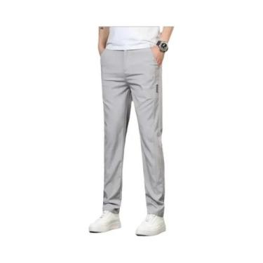 Imagem de Calças De Golfe Masculinas Para Primavera E Outono, Elásticas, Respirá
