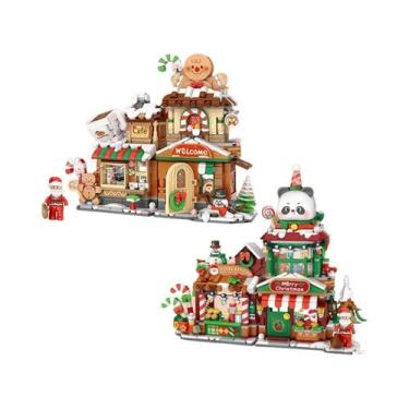 Imagem de Blocos De Montar Casa De Biscoito Panda Para Crianças, Brinquedos De N