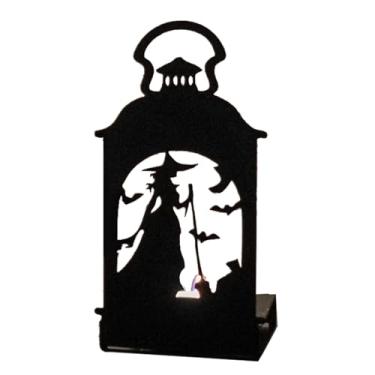 Imagem de Castiçal de Halloween – Castiçal decorativo | Castiçais decorativos para mesa de cabeceira, peitoril da janela, quarto, decoração de Halloween