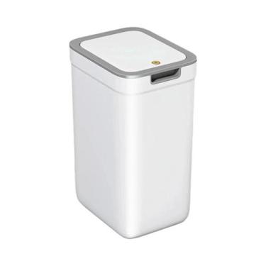 Imagem de Lixeira De Banheiro Montada Na Parede Sem Toque, Design Retangular De 