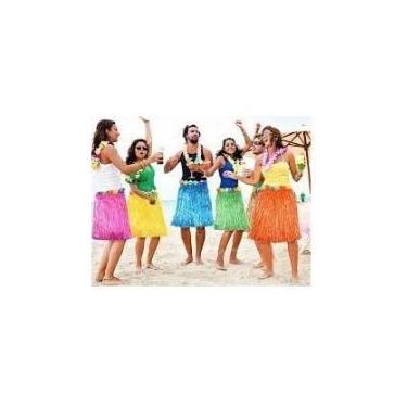 Imagem de Saia Longa Havaiana 70cm Estampada Cores Sortidas - Genérico