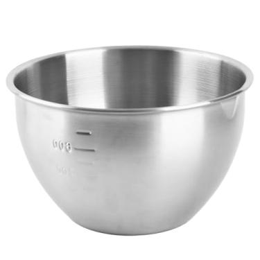 Imagem de GLOGLOW Tigela de Mistura de Aço Inoxidável 304 Com Escala, Segura para Máquina de Lavar Louça, para Salada, Cozimento, Preparação de Refeições, Talheres de 10-14 Cm (Tipo C)