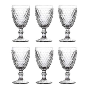 Imagem de Conjunto De 06 Copos De Vidro 325ml Taça Bico De Abacaxi