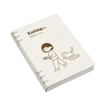 Imagem de Caderno De Folhas Soltas A5/B5 60 Folhas 120 Páginas Cachorrinho Panda