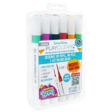 Imagem de Conjunto Canetinhas Playclean Polibrinq