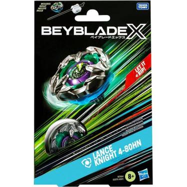 Imagem de Beyblade X Piao e Lançador Lance KNIGHT Defense Hasbro G0184