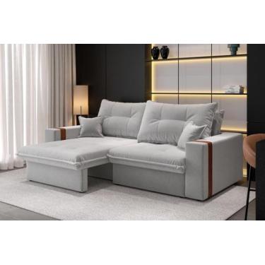 Imagem de Sofá-cama Retrátil Reclinável 3 Lugares Linho 2,00m Ipanema - CIALAR M