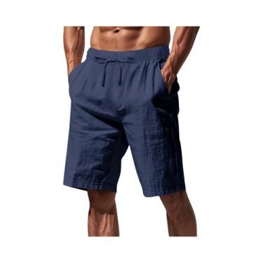 Imagem de Shorts Masculinos 3XL Respiráveis Para O Verão, Calças De Praia Havaia