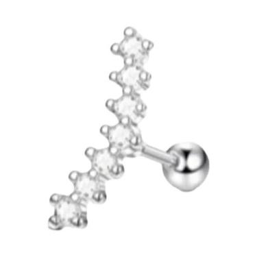 Imagem de Brincos De Aço Inoxidável 16G Com Rosca Para Mulheres E Homens, Moda C