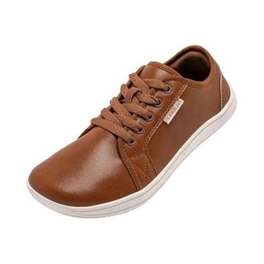 Imagem de Tênis Minimalistas Unissex Para Caminhada, Leves, De Couro, Com Bico L