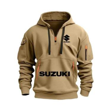 Imagem de Moletom Masculino Casual Para Esportes Ao Ar Livre, Quente, Para Motoc