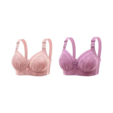 Imagem de Sutiã De Amamentação plus Size Com Renda Estampada, Confortável, Sem A