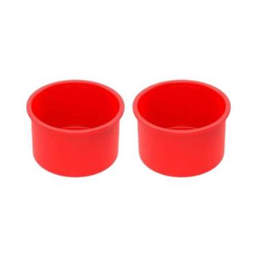 Imagem de Formas De Silicone Antiaderentes De 4 Polegadas Para Cupcakes E Bolos 