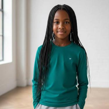 Imagem de Camisa Térmica Infantil Proteção Solar UV 50 Segunda Pele Praia Piscin