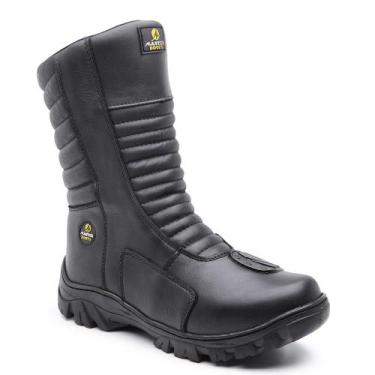 Imagem de bota coturno motociclista em couro legitimo confortável - Master Boots