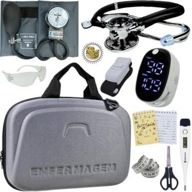 Imagem de Kit Enfermagem Maleta Completo Super Luxo + Monitor Glicose - Love Sau