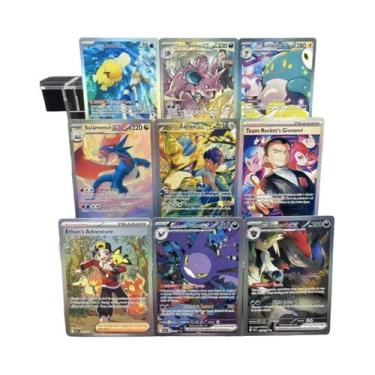 Imagem de Cartas PTCG Psyduck Salamence Crobat Mewtwo DIY EN - Jogo Clássico Fei