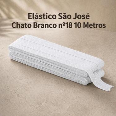 Imagem de Elástico São José Chato Branco nº18 10 Metros