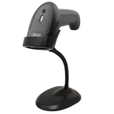 Imagem de Leitor de Código de Barras Laser 1D com Suporte Knup KP-1017A+ USB