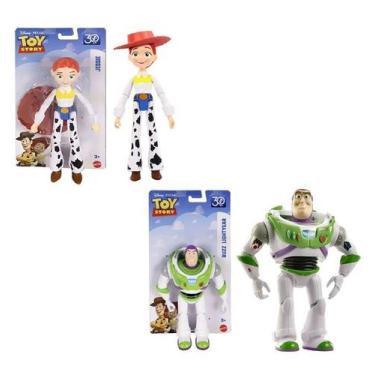 Imagem de Bonecos Articulados Buzz Lightyear e Cowgirl Jessie Disney Toy Story 2