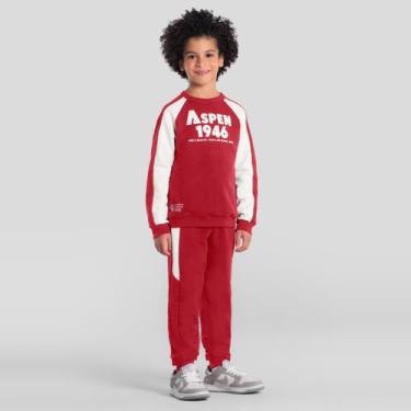 Imagem de Conjunto infantil menino em moletom de skate Brandili, 10, Bordô
