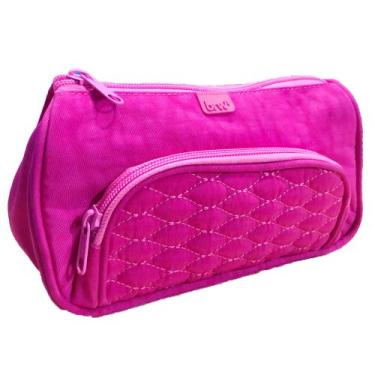 Imagem de Estojo Necessaire 2 Compartimentos Feminino Maquiagem - Papelaria Stor