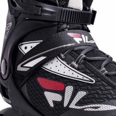 Imagem de Patins Fila Legacy Pro 80 Black Silv Red Abec 5 - Fila Skates, 40.5 BR