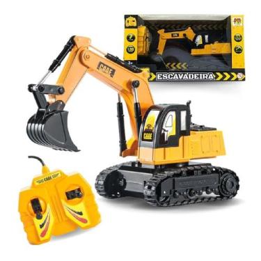 Imagem de Carro De Controle Remoto Com Fio Escavadeira  Dm Toys