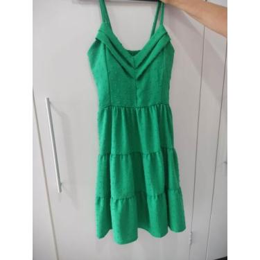 Imagem de Vestido Decote em V com alças - Moda Fashion, Azul, GG