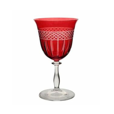 Imagem de Taça para Água Bohemia Angela 350ml Vermelho - Full Fit