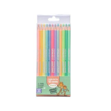 Imagem de Lápis de Cor Leo E Leo Tons Pastel Trend 12 Cores