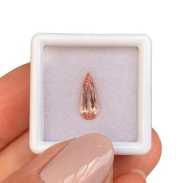 Imagem de Topázio Imperial Salmão Alaranjada Gota 1,37ct - SP GEMAS