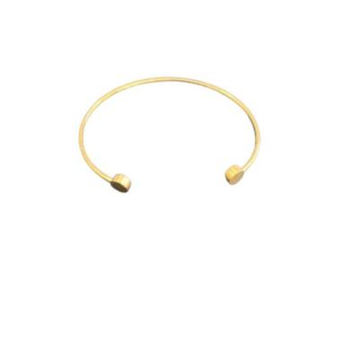 Imagem de Pulseira Bracelete Ajustável Folhado a Ouro 18k - Deitos Joias