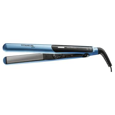 Imagem de Prancha Alisadora Titanium Blue Placas Titanium Até 220°C Blue Britânia Bivolt
