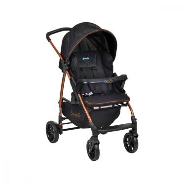Imagem de Carrinho de Bebê para Passeio Ecco IXCA2057PR15 Recém-Nascidos Até 15kg Dobrável Preto e Cobre Burigotto
